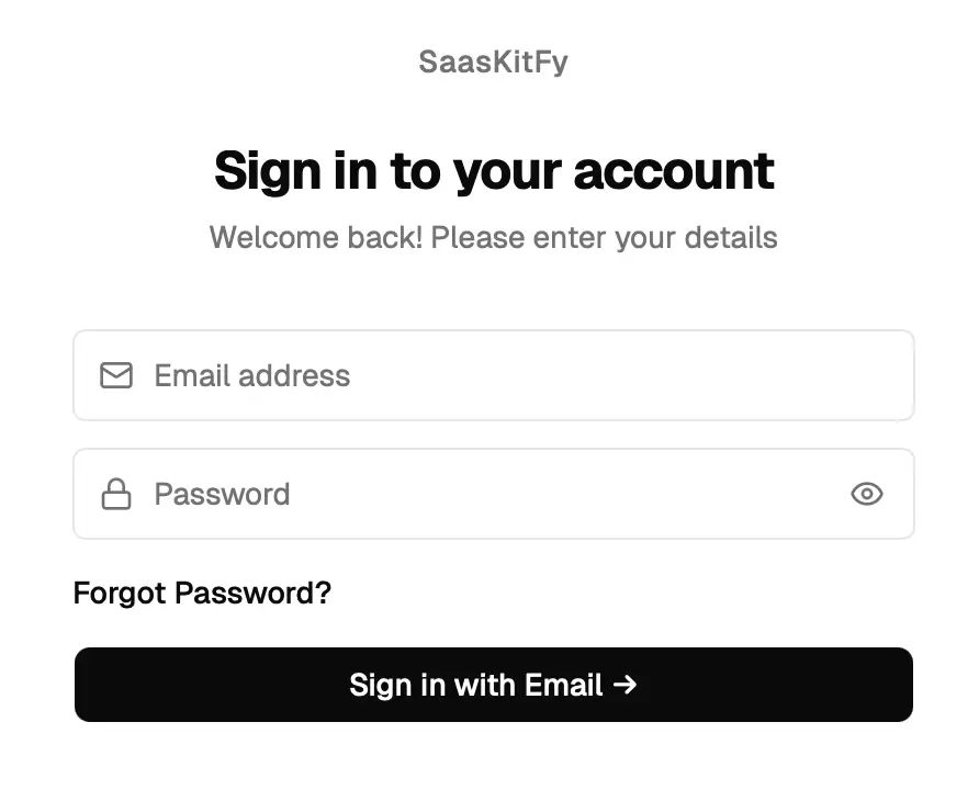Email & Password
